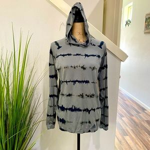 adidas cowl neck tie dye pullover